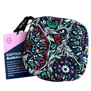 Vera Bradley Black Floral travel jewelry case